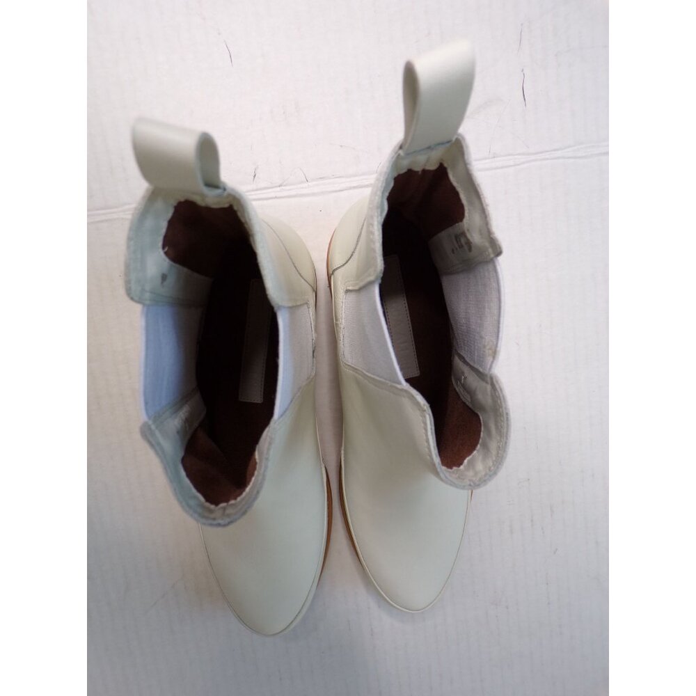 🆕 REBECCA ALLEN All Weather Chelsea Boot 8 Off-White - Picture 14 of 15